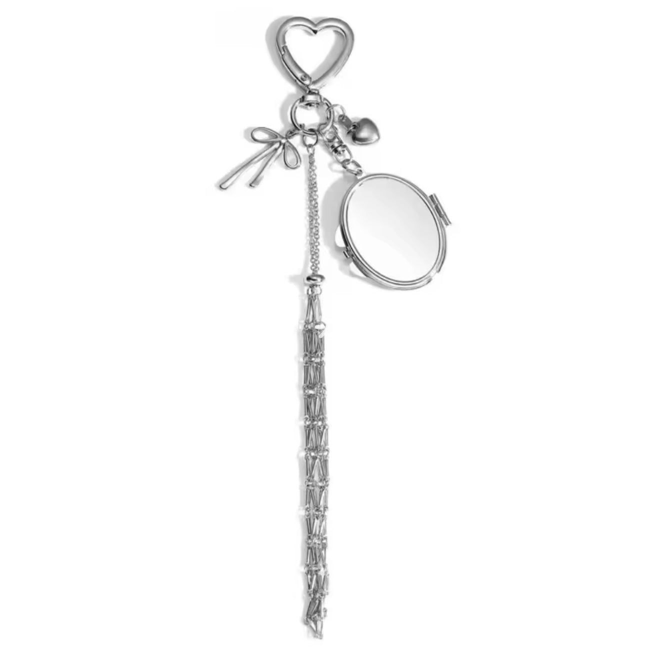 Oval Mirror | Lipstick Keychain