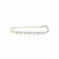 18K Gold Plated Pin - Silver