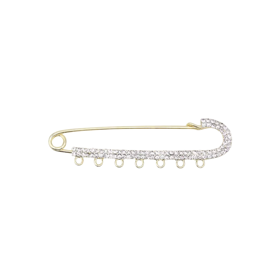 18K Gold Plated Pin - Silver