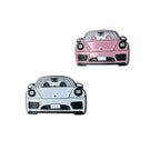 Pink Car Metal Sticker