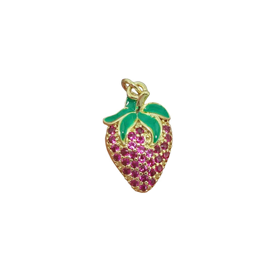 Pink Strawberry Charm