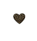 Leopard Heart Metal Sticker