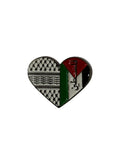 Palestine Heart Metal Sticker