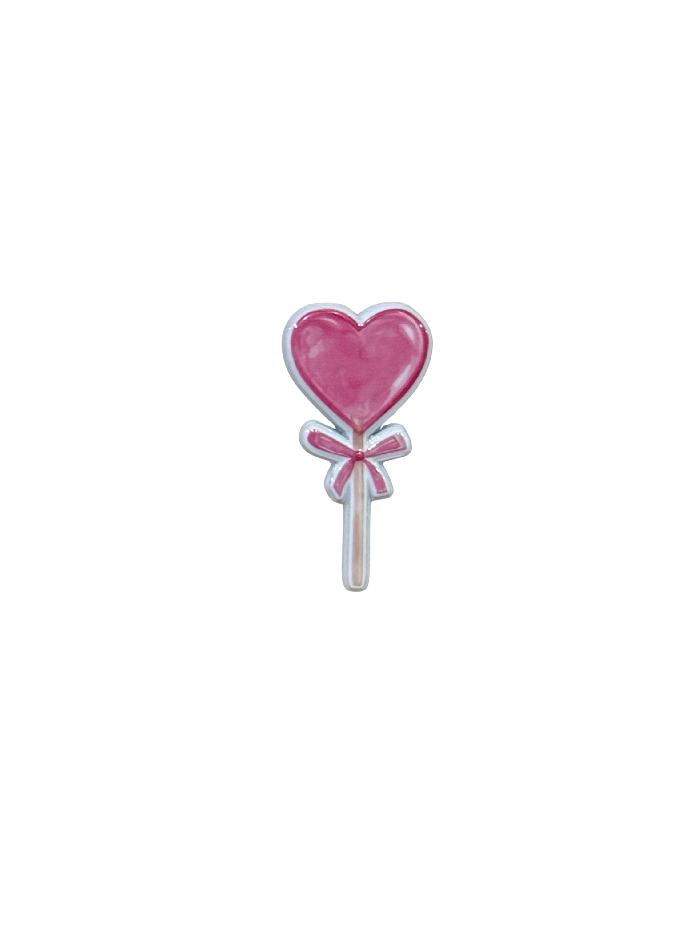 Heart Lollipop Metal Sticker