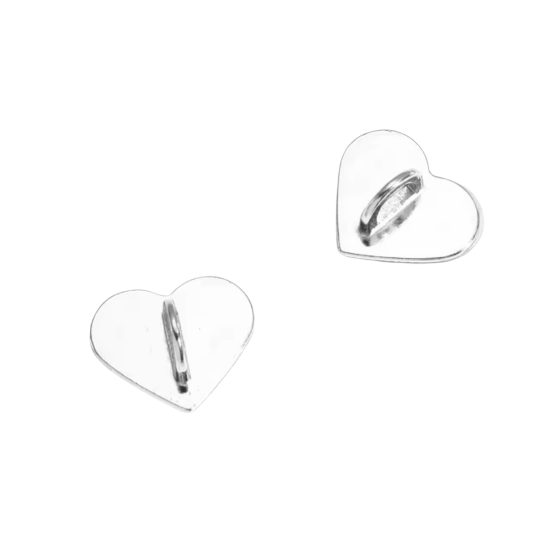 Heart Ring Charm - Silver