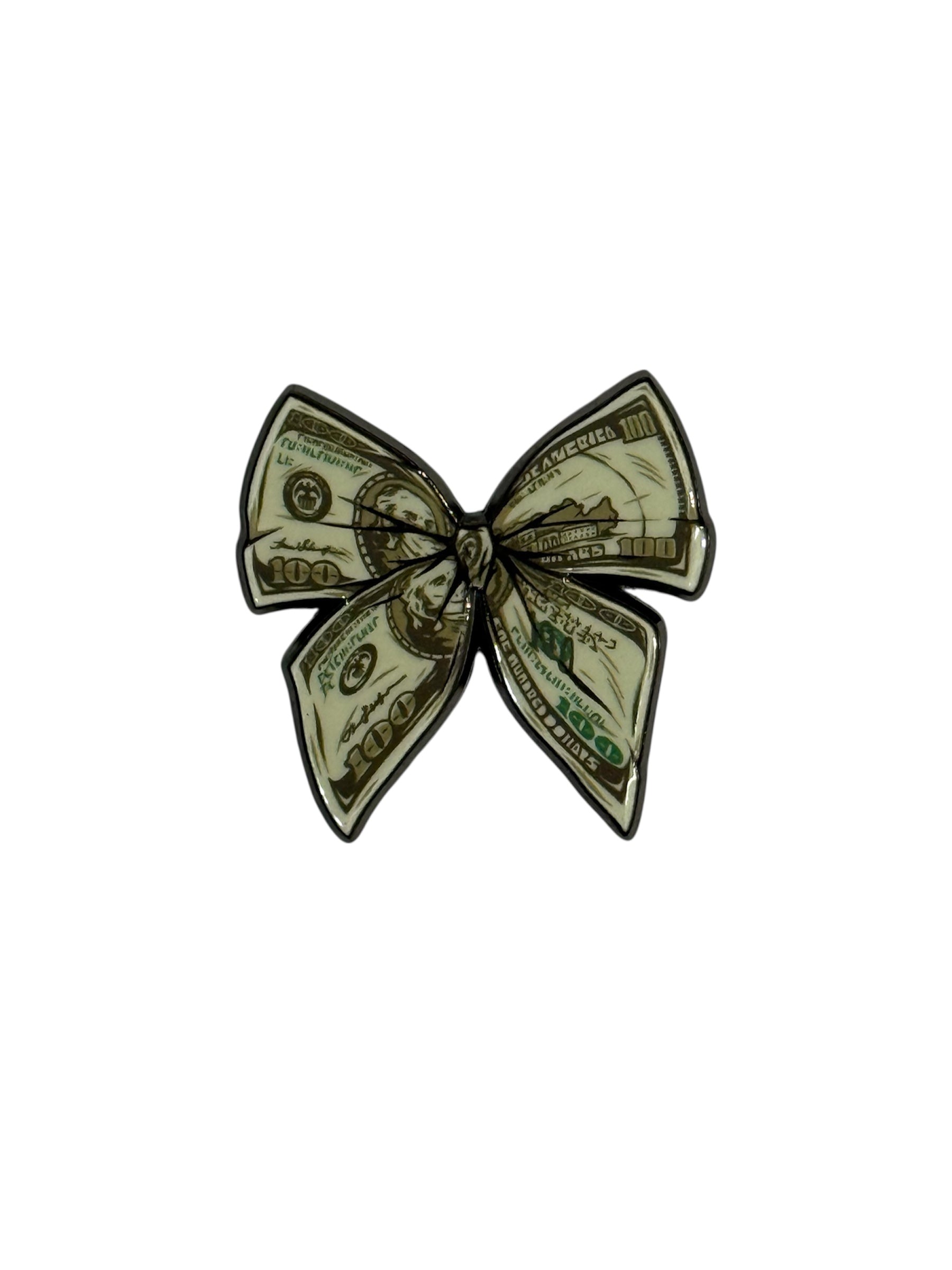 Money Bow Metal Sticker