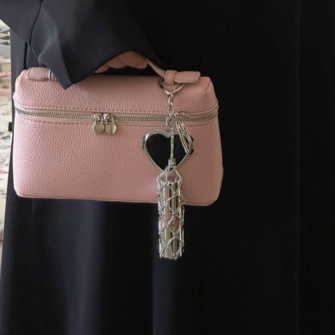 Heart Mirror | Lipstick Keychain