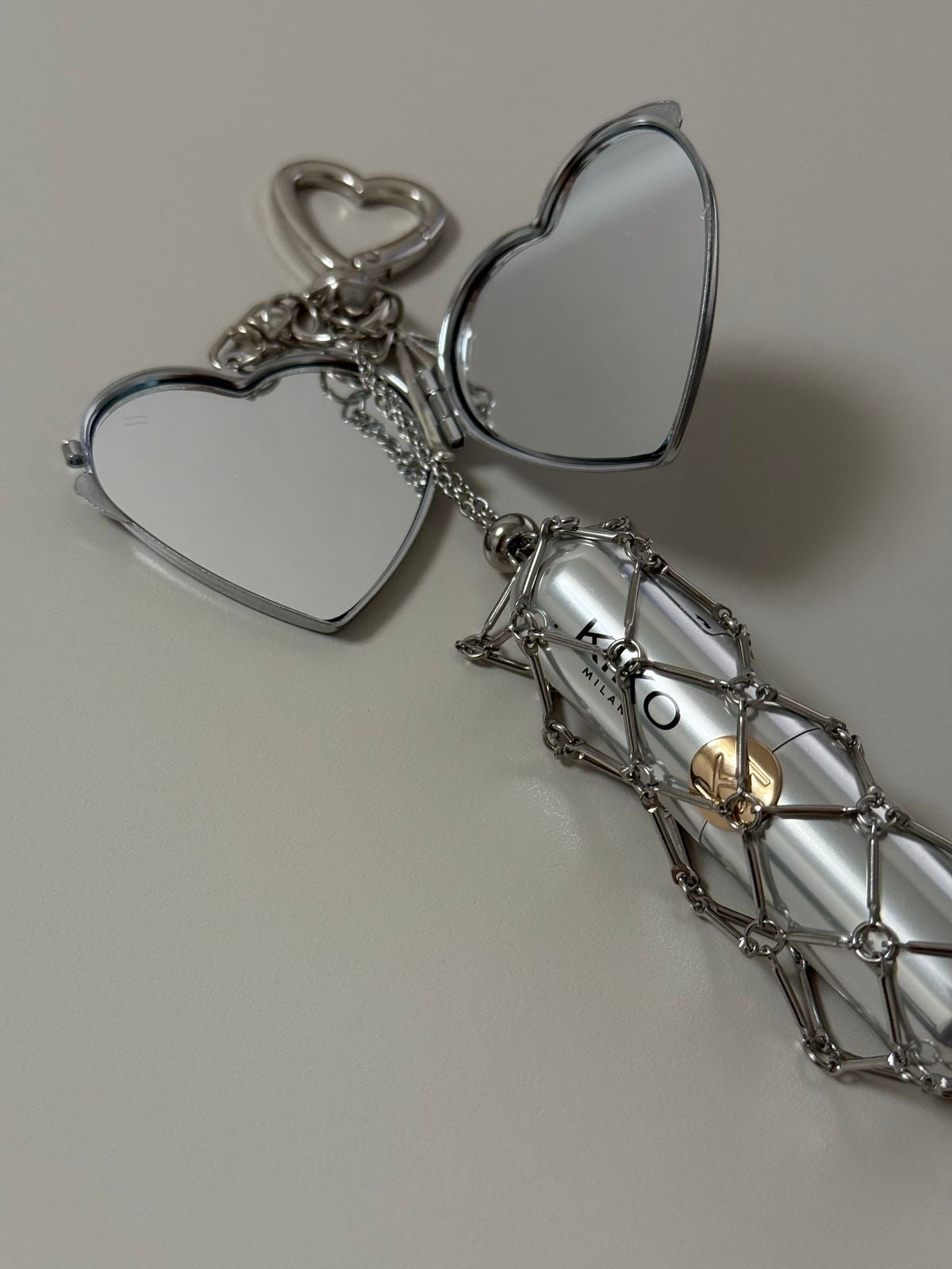 Heart Mirror | Lipstick Keychain