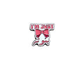 I’m Just (Girl) Arabic Metal Sticker
