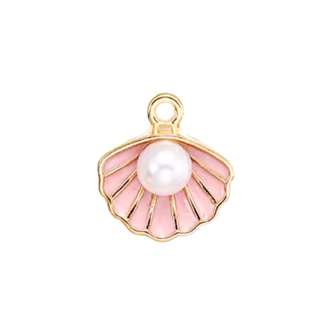 Pink Pearl Shell Charm