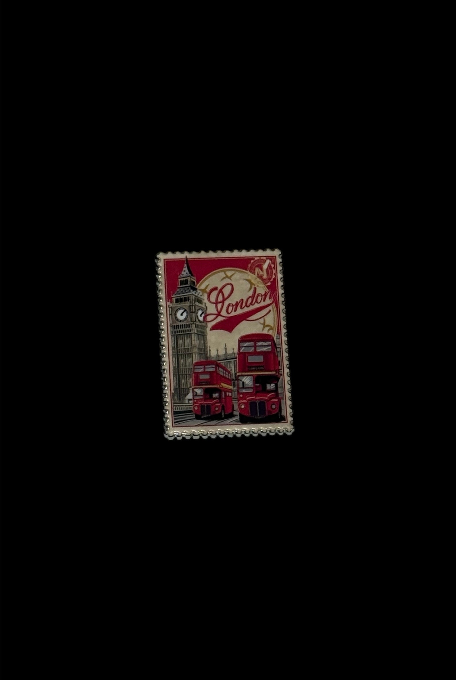 London Stamp Metal Sticker