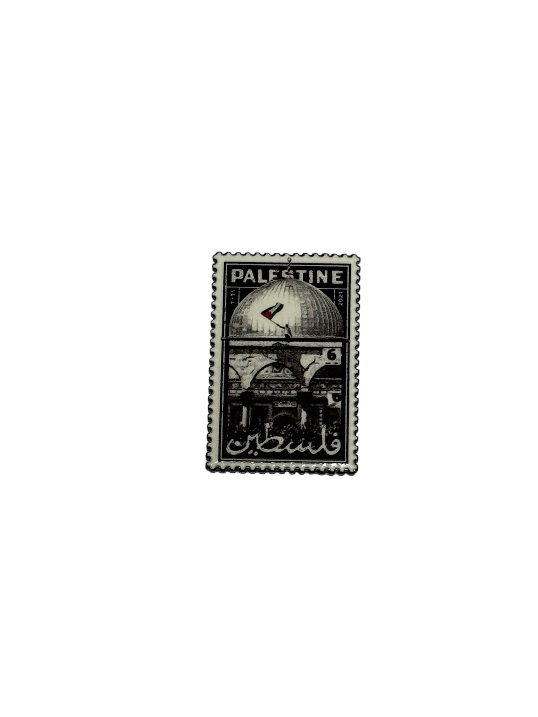 Palestine Vintage Stamp Metal Sticker