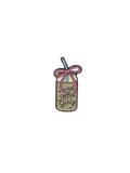 Coffee Girly Metal Sticker