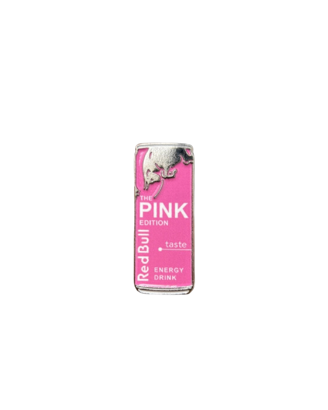 Pink Red Bull Metal Sticker