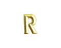 R Metal Sticker