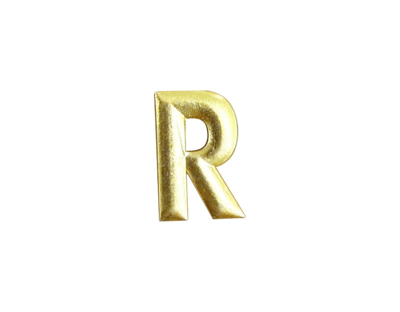 R Metal Sticker